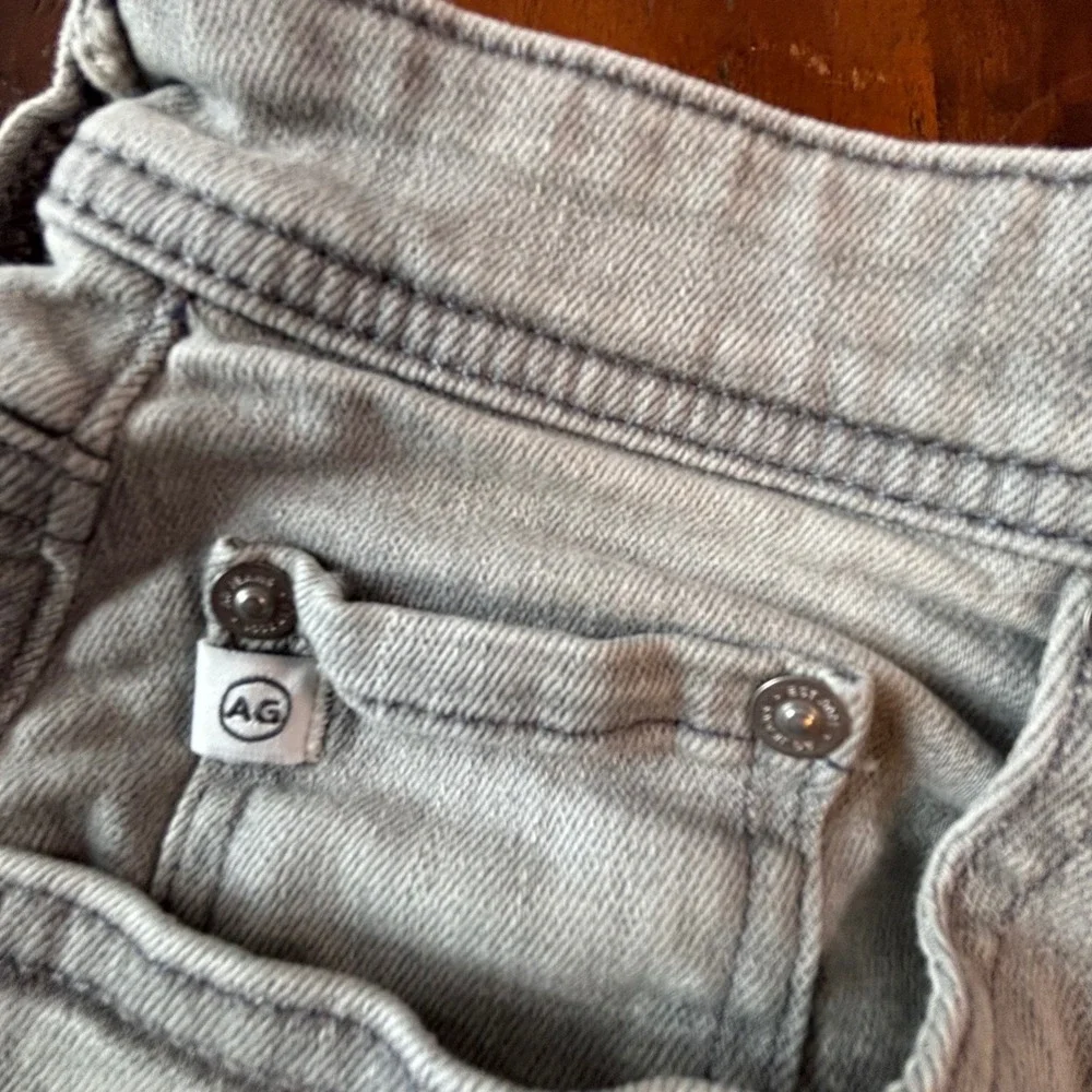 AG Adriano Goldschmied Tellis Modern Slim Italian Fabric Light Grey Jeans 32x34